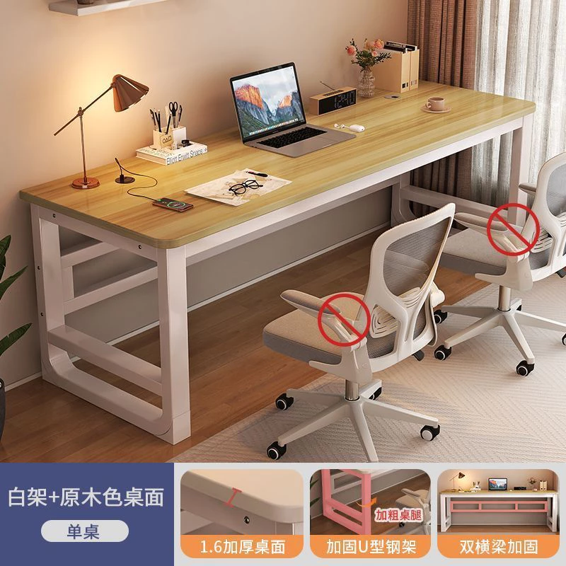 Bàn học sinh viên chịu tải 200kg - Mặt bàn làm việc MDF bo góc an toàn, chân bàn chữ U sơn tĩnh điện